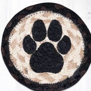 Dog Oaw Print Coasters 4pack 5x5
